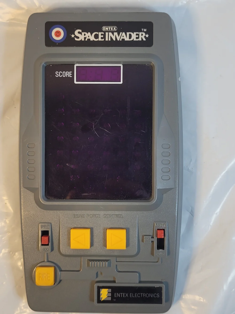1981 Entex Space Invaders Handheld Portable Video Arcade Game TESTED & WORKING!